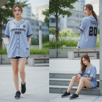 ตัวอย่างเสื้อเบสบอลพิมพ์ลาย custom จากลูกค้า