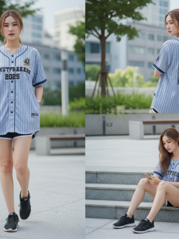 ตัวอย่างเสื้อเบสบอลพิมพ์ลาย custom จากลูกค้า