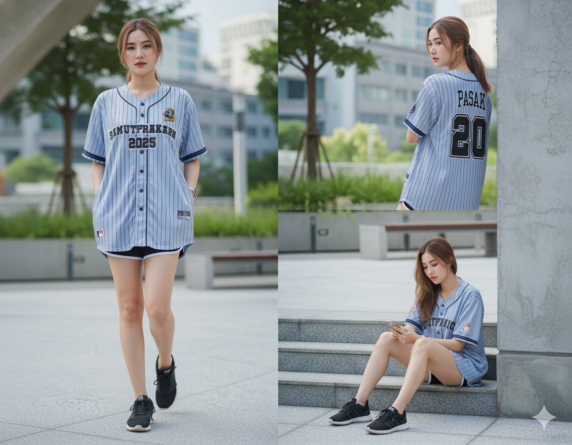 เสื้อเบสบอล ตัวอย่างเสื้อเบสบอลพิมพ์ลาย custom จากลูกค้า