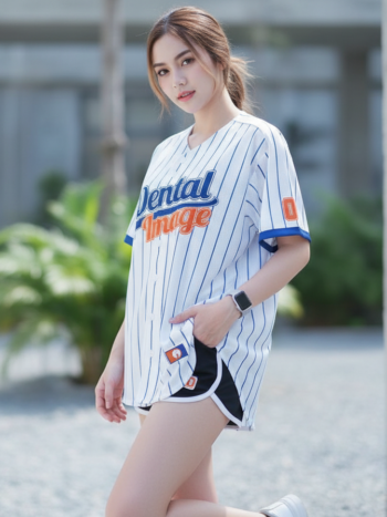 ตัวอย่างเสื้อเบสบอลพิมพ์ลาย custom จากลูกค้า