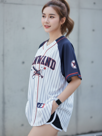 ตัวอย่างเสื้อเบสบอลพิมพ์ลาย custom จากลูกค้า