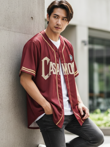 ตัวอย่างเสื้อเบสบอลพิมพ์ลาย custom จากลูกค้า