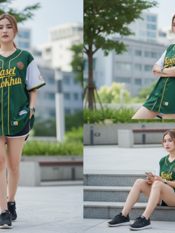 ตัวอย่างเสื้อเบสบอลพิมพ์ลาย custom จากลูกค้า