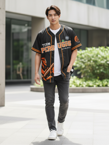 ตัวอย่างเสื้อเบสบอลพิมพ์ลาย custom จากลูกค้า