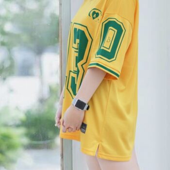 เสื้อ oversize ผู้หญิง ใส่สบาย ทรงสตรีท เสื้อ jersey oversize ผ้านุ่ม ระบายอากาศดี