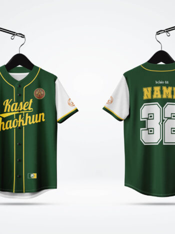 ตัวอย่างเสื้อเบสบอลพิมพ์ลาย custom จากลูกค้า