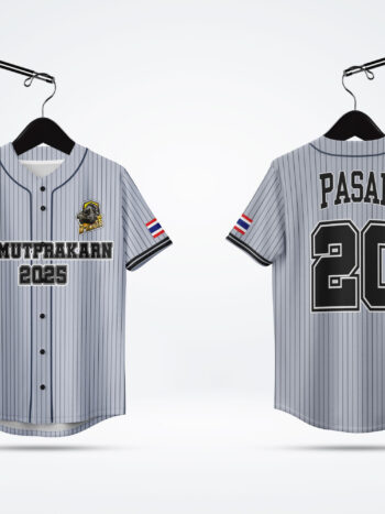 ตัวอย่างเสื้อเบสบอลพิมพ์ลาย custom จากลูกค้า