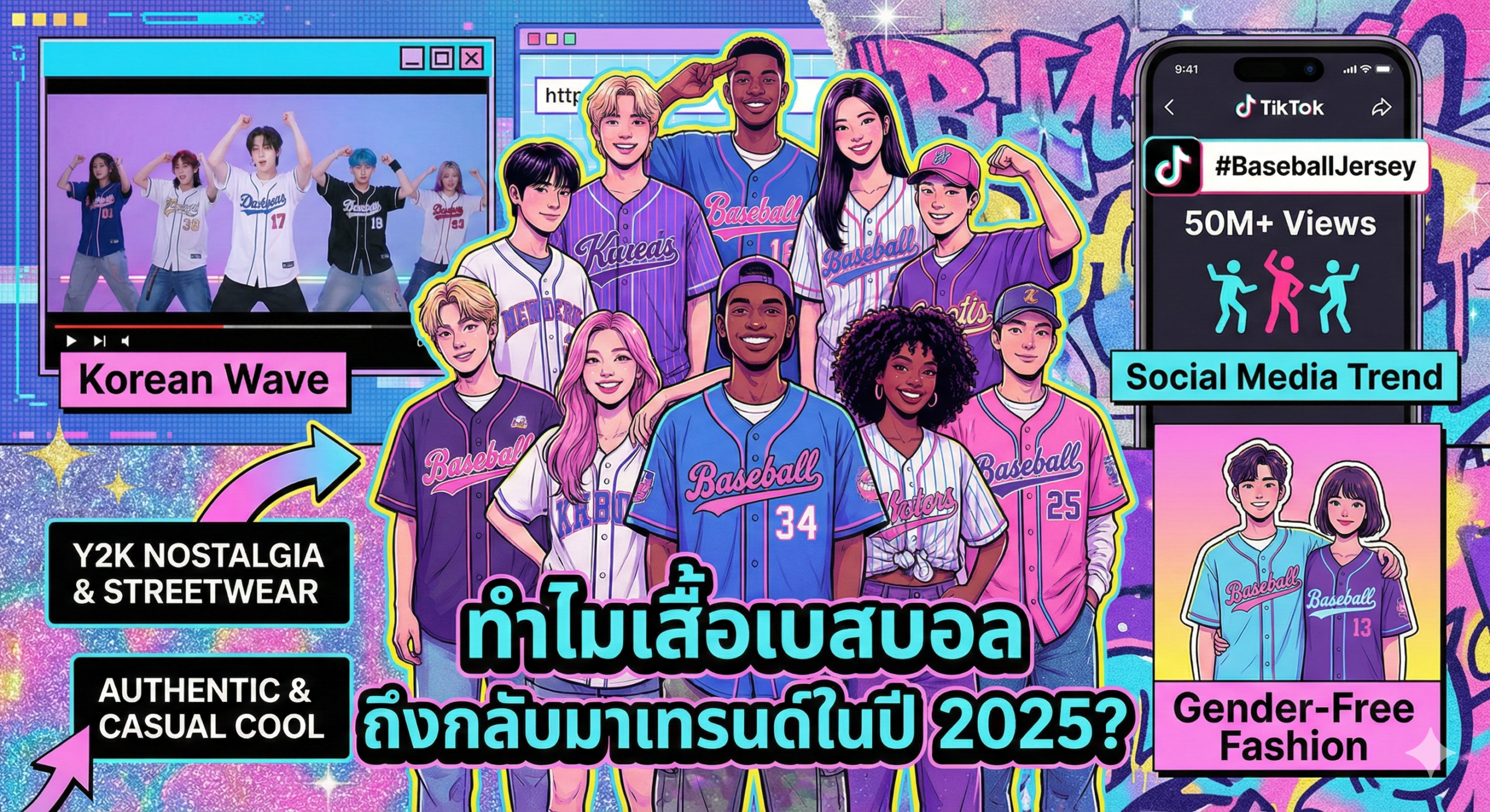 ทำไมเสื้อเบสบอลถึงกลับมาเทรนด์ในปี 2025?
