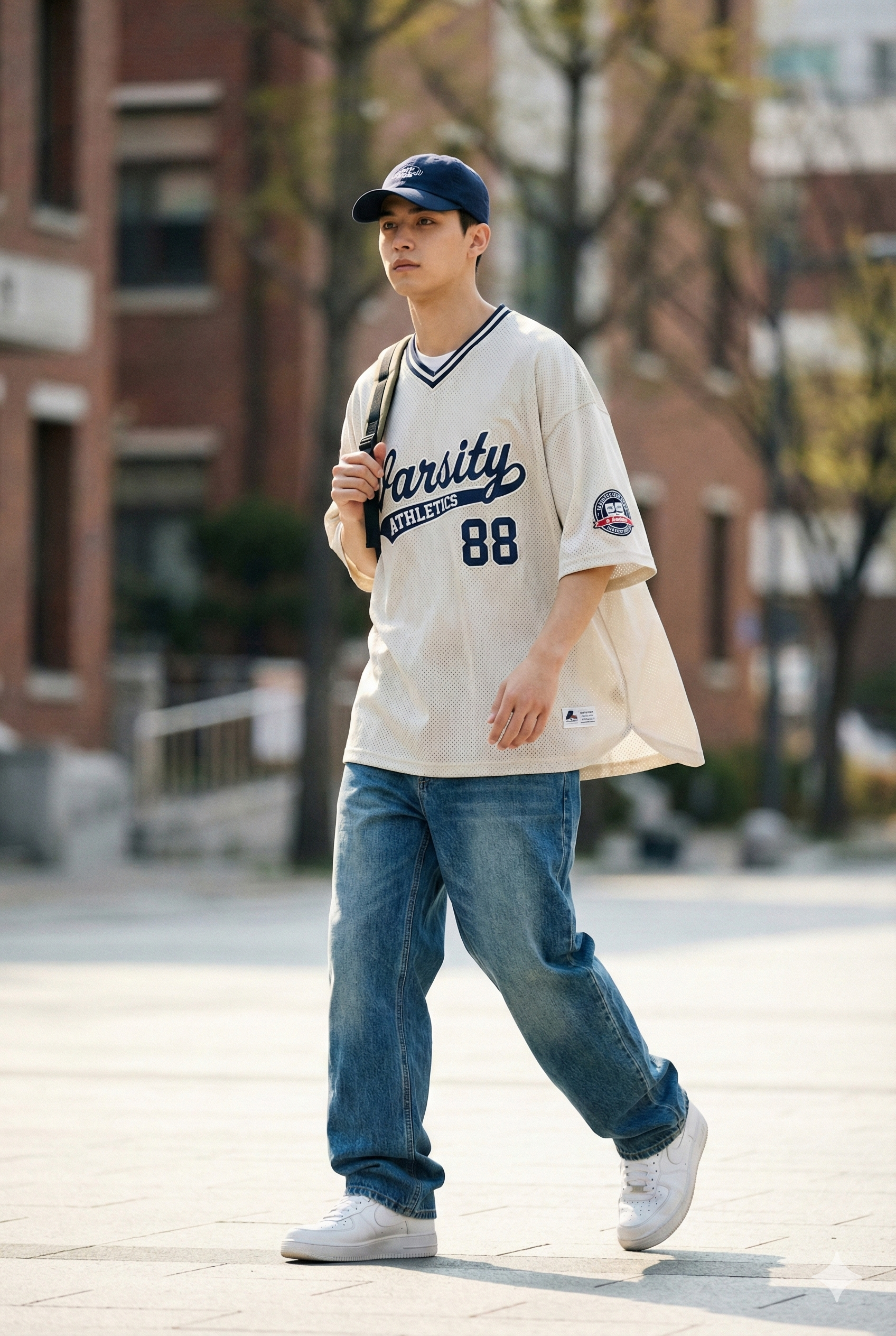 เสื้อเบสอบอล Classic Sporty Look - สไตล์กีฬาคลาสสิค