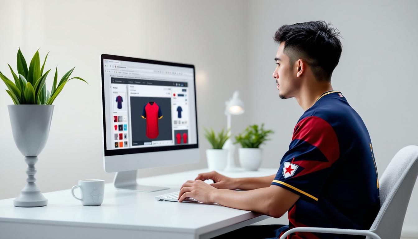 โปรแกรมออกแบบเสื้อเบสบอล Jabez - วิธีออกแบบเสื้อเบสบอลใน 3 ขั้นตอน