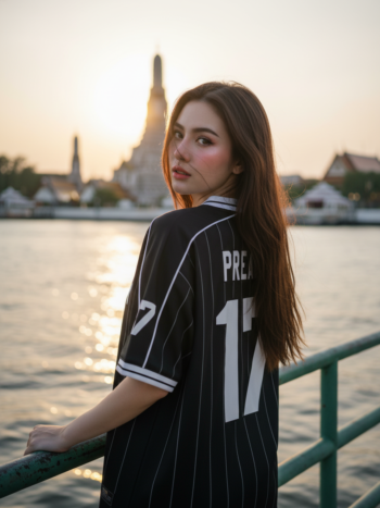 เสื้อเบสบอลพิมพ์ลาย สั่งทำ ORDER 497 ด้านหลัง