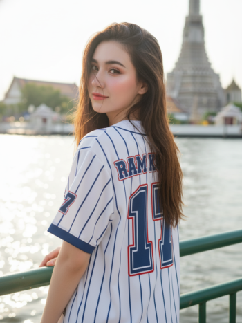 เสื้อเบสบอลพิมพ์ลาย สั่งทำ ORDER 426 ด้านหลัง
