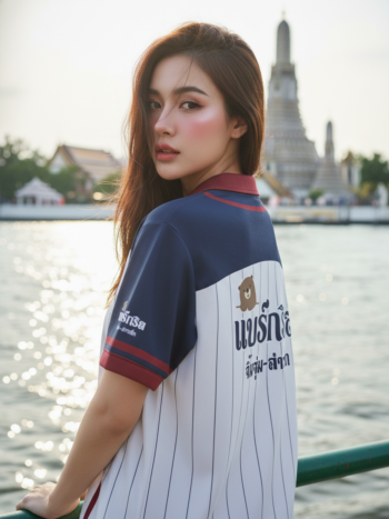 เสื้อเบสบอลพิมพ์ลาย สั่งทำ ORDER 430 ด้านหลัง
