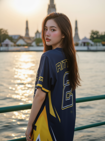 เสื้อเบสบอลพิมพ์ลาย สั่งทำ ORDER 431 ด้านหลัง
