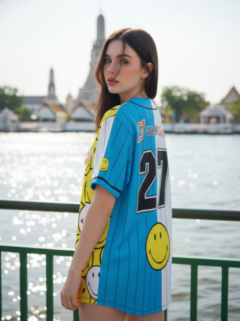 เสื้อเบสบอลพิมพ์ลาย สั่งทำ ORDER 432 ด้านหลัง