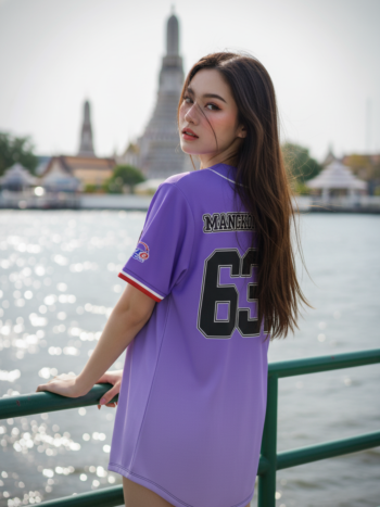 เสื้อเบสบอลพิมพ์ลาย สั่งทำ ORDER 435 ด้านหลัง