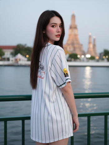เสื้อเบสบอลพิมพ์ลาย สั่งทำ ORDER 439 ด้านหลัง