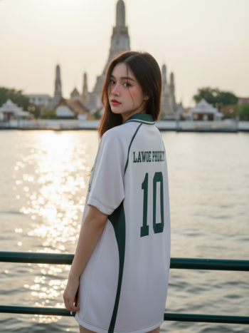 เสื้อเบสบอลพิมพ์ลาย สั่งทำ ORDER 285 แบบใหม่ ด้านหลัง