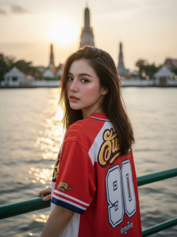 เสื้อเบสบอลพิมพ์ลาย สั่งทำ ORDER 438 รอบ 2 ด้านหลัง