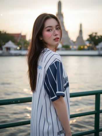 เสื้อเบสบอลพิมพ์ลาย สั่งทำ ORDER 502 ด้านหลัง