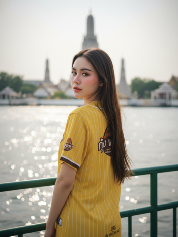 เสื้อเบสบอลพิมพ์ลาย สั่งทำ ORDER 505 ด้านหลัง