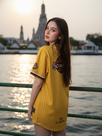 เสื้อเบสบอลพิมพ์ลาย สั่งทำ ORDER 505 รอบ 2 ด้านหลัง