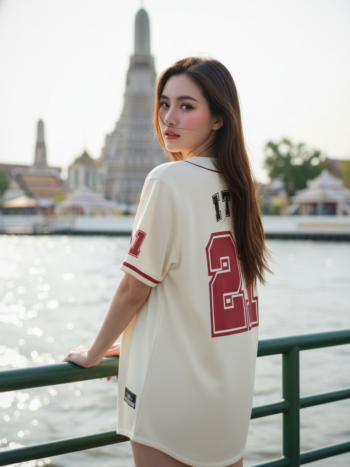 เสื้อเบสบอลพิมพ์ลาย สั่งทำ ORDER 511 ด้านหลัง
