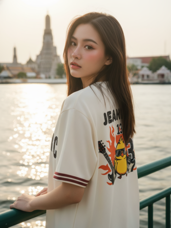 เสื้อเบสบอลพิมพ์ลาย สั่งทำ ORDER 512 ด้านหลัง