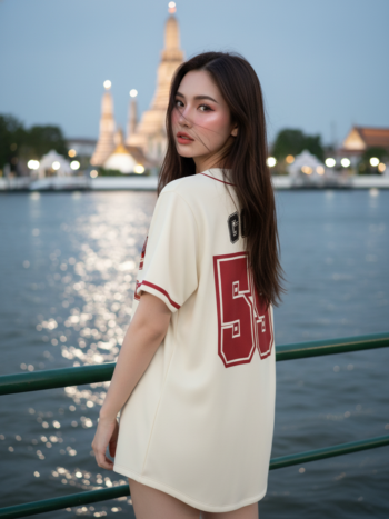 เสื้อเบสบอลพิมพ์ลาย สั่งทำ ORDER 513 ด้านหลัง