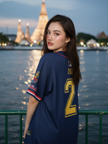 เสื้อเบสบอลพิมพ์ลาย สั่งทำ ORDER 516 ด้านหลัง