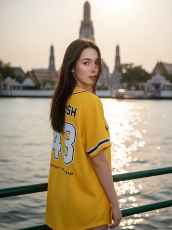 เสื้อเบสบอลพิมพ์ลาย สั่งทำ ORDER 517 ด้านหลัง
