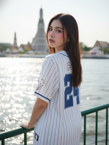 เสื้อเบสบอลพิมพ์ลาย สั่งทำ ORDER 518 ด้านหลัง