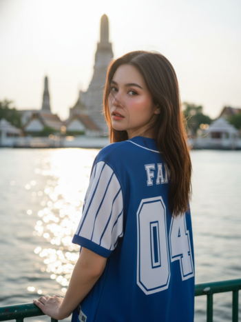 เสื้อเบสบอลพิมพ์ลาย สั่งทำ ORDER 445 ด้านหลัง