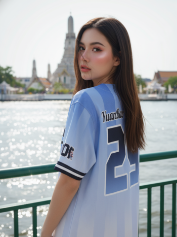 เสื้อเบสบอลพิมพ์ลาย สั่งทำ ORDER 519 ด้านหลัง