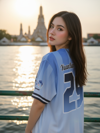 เสื้อเบสบอลพิมพ์ลาย สั่งทำ ORDER 519 รอบ 2 ด้านหลัง