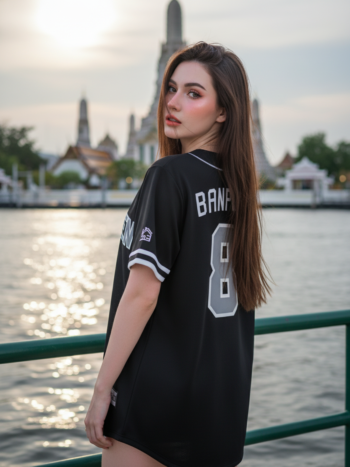 เสื้อเบสบอลพิมพ์ลาย สั่งทำ ORDER 194 รอบ 4 ด้านหลัง