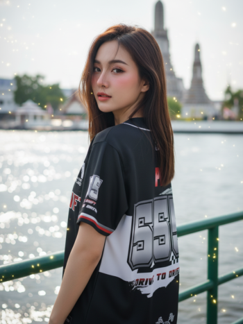 เสื้อเบสบอลพิมพ์ลาย สั่งทำ ORDER 522 ด้านหลัง