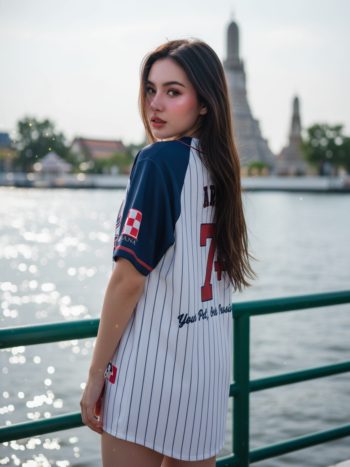 เสื้อเบสบอลพิมพ์ลาย สั่งทำ ORDER 526 ด้านหลัง