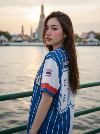 เสื้อเบสบอลพิมพ์ลาย สั่งทำ ORDER 528 ด้านหลัง