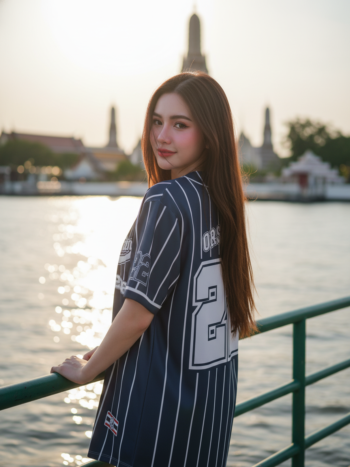 เสื้อเบสบอลพิมพ์ลาย สั่งทำ ORDER 529  design ด้านหลัง