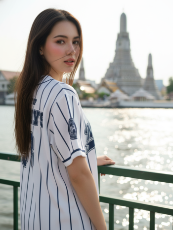 เสื้อเบสบอลพิมพ์ลาย สั่งทำ ORDER 530 ด้านหลัง