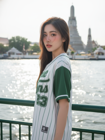 เสื้อเบสบอลพิมพ์ลาย สั่งทำ ORDER 64 ด้านหลัง