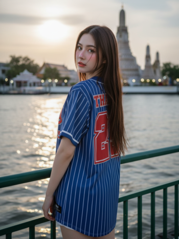 เสื้อเบสบอลพิมพ์ลาย สั่งทำ ORDER 65 ด้านหลัง