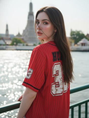 เสื้อเบสบอลพิมพ์ลาย สั่งทำ ORDER 70 ด้านหลัง