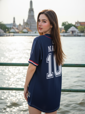 เสื้อเบสบอลพิมพ์ลาย สั่งทำ ORDER 85 ด้านหลัง