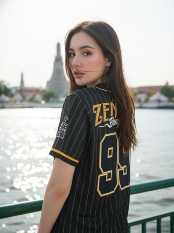 เสื้อเบสบอลพิมพ์ลาย สั่งทำ ORDER 88 ด้านหลัง