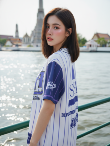 เสื้อเบสบอลพิมพ์ลาย สั่งทำ ORDER 101 ด้านหลัง