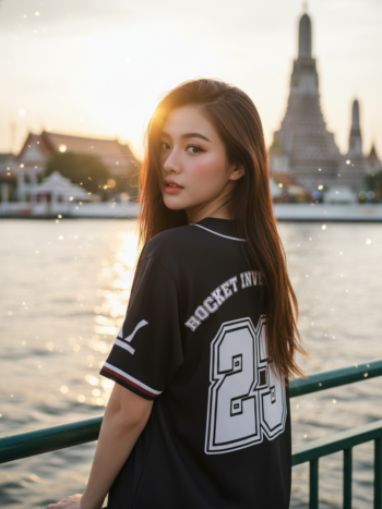 เสื้อเบสบอลพิมพ์ลาย สั่งทำ ORDER 102 ด้านหลัง