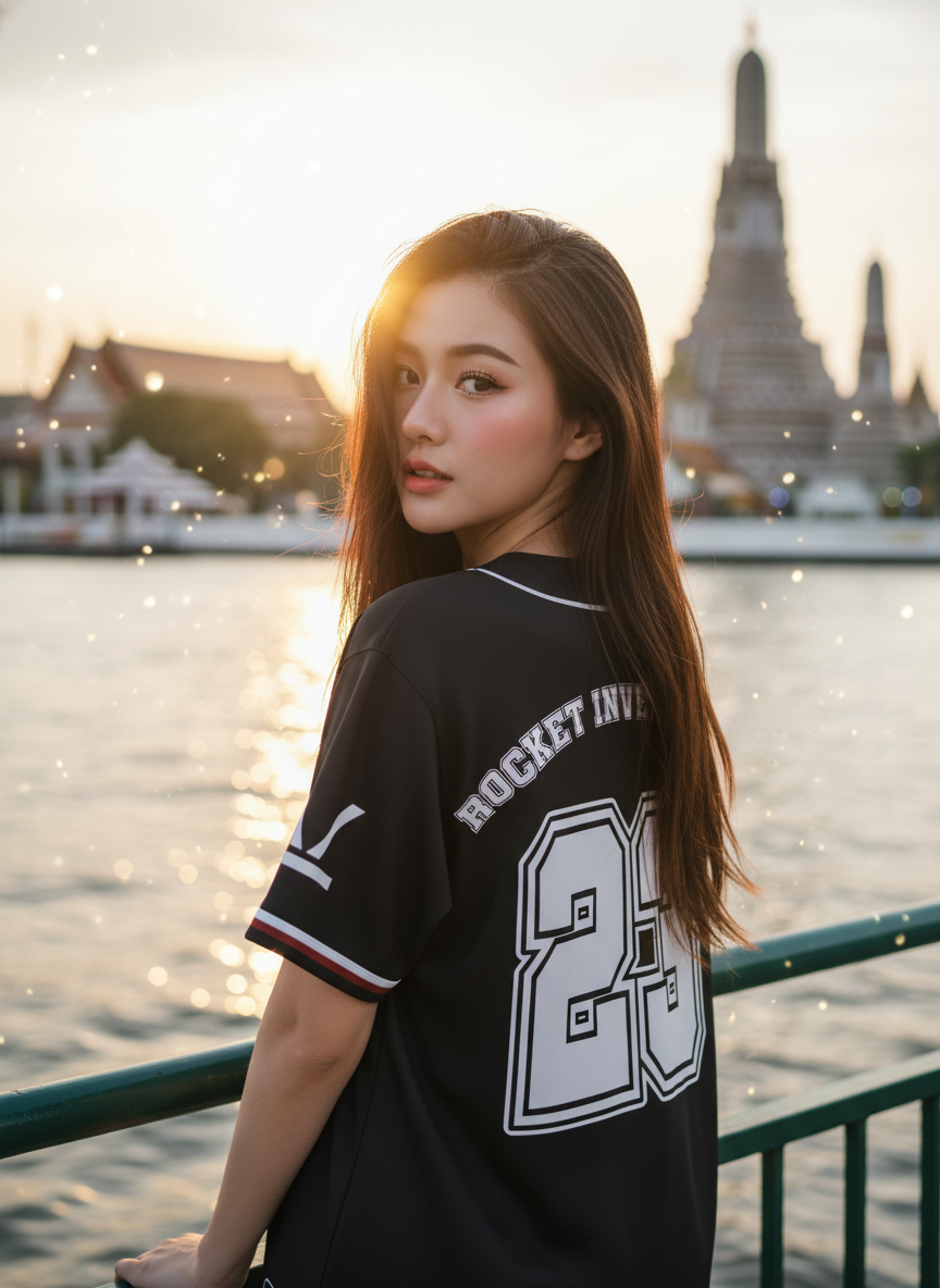ORDER 102 เสื้อเบสบอล - ด้านหลัง เสื้อเบสบอลพิมพ์ลาย สั่งทำ ORDER 102 ด้านหลัง