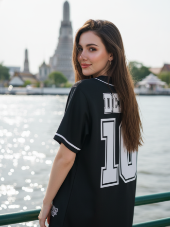 เสื้อเบสบอลพิมพ์ลาย สั่งทำ ORDER 106 ด้านหลัง